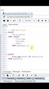 Convert Query Results to JSON in PostgreSQL