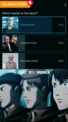 Erwin Smith the best prime minister #erwinsmith #aot #attackontitan #eren #anime #animeshorts