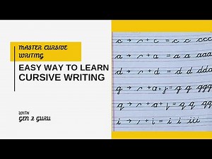 Correct order to teach cursive ( part-1)lHow to teach cursive letters?easy way to learn cursive l