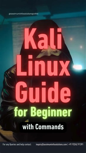 Kali Linux Guide for Beginner #kalilinuxtools #ethicalhacking #axximuminfosolutions