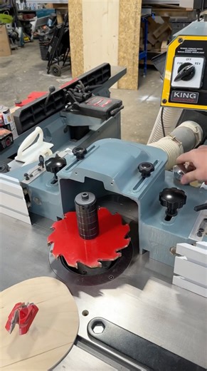 Quick tutorial: Switching from a cutter to a bit on the shaper made simple! 🛠️Master your tools and keep the workflow smooth. 💪 The Dusty Lumber Co. #WoodworkingTips #ShaperSetup #ToolTutorial #WorkshopEfficiency #Craftsmanship #Woodworking #Workshop #DIY #LearningTips | King Canada Inc