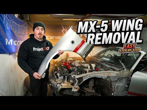 MX5 MIATA mk2 front wing removal : BACK TO BASICS