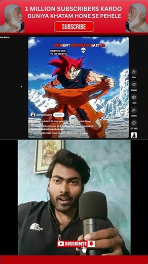 Goku getting ready to fight Broly ⚡🔥