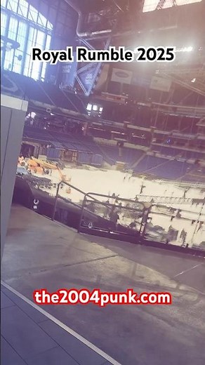 WWE Royal Rumble 2025 Start of the Stage Construction