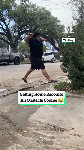 When The Rain Creates A Stream Outside Your Driveway...