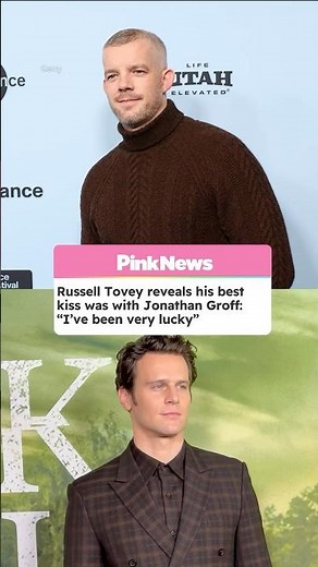 Russell Tovey Reveals His Best Kiss Was With Jonathan Groff #shorts #RussellTovey #GayMovies
