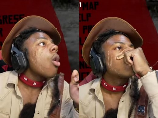 IShowSpeed panics after accidentally leaking his IP address during Red Dead Redemption 2 marathon stream