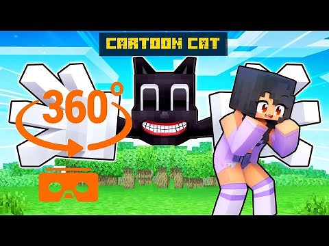 APHMAU Saving Friends from CARTOON CAT in Minecraft 360°