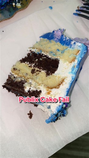 I decided to order a Publix cake for my birthday since I was going to be in Miami, and I just had to laugh to keep from crying 😭 #publixcake #publixcakes #miamicakes #cakefail #birthdaycake