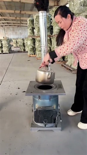 gasifier#ruralheating#Dual-fuel (firewood and coal) heating stove#Essential Winter Heating Device