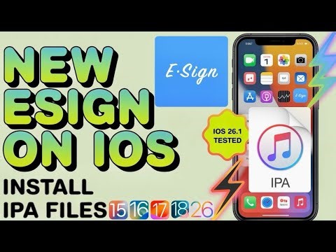 ESIGN NEW CERTIFICATE FOR IOS 🔥 INSTALL IPA FILES ON IPHONE IPAD MACBOOK (without pc) no jailbreak