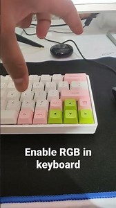 turn on RGB lights in keyboard. 🚥