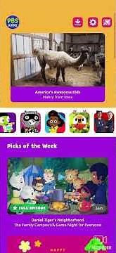 Check on a pbs kids video app