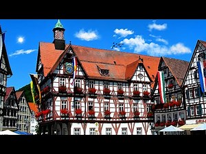 巴特乌拉赫 Bad Urach |德国最迷人的，最漂亮的小镇 | 中世纪半木结构的田园建筑 | 4K 漫步旅游