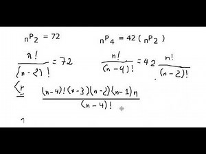 Algebra Help: Permutations: Technique to solve in step-by-step