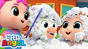 Baby John, Jack and Jill visit Granny and Grandpa at the farm where Jill meets and gives the the cutest little lamb a bath. Watch and sing-along with the in this super fun video #littleangel #littleangelnurseryrhymes #littleangelkidssongs (🔔) Subscribe to Little Angel for new videos ►► http://bit.ly/Subscribe_to_LittleAngel | Little Angel