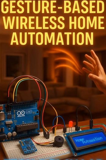 Gesture Based Home Automation using Gyro MPU-6050, Arduino UNO