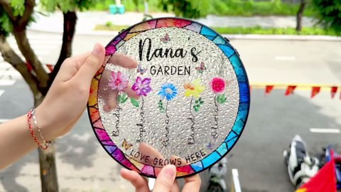 Larkspur Stained Glass Window Hanging Sun Catcher, Flower Suncatcher Decor, Birthday Gifts for Mom, Grandma, Friend, Sister, Family, Women - Etsy UK