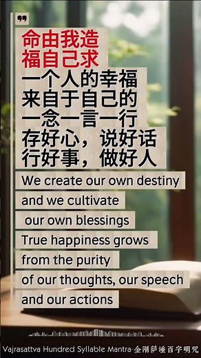 持诵与聆听此咒·命由我造福自己求【Vajrasattva 100-Syllable Mantra 金刚萨埵百字明咒】1H🌿 To Purify Your Past, Heal Your Heart