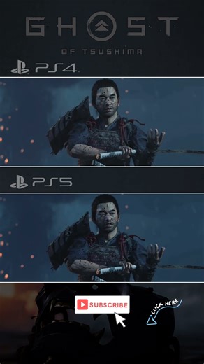 Subscribe for More Comparison PS4vsPS5 #ghostoftsushima #ps5 #shorts #NithishSang