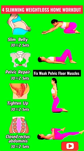 How to Strengthen Your Core & Pelvic Floor | 30×2 Beginner Home Workout #Shorts