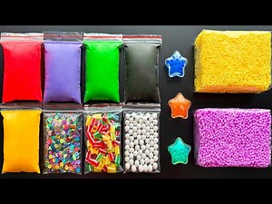 Making Super Relaxing Crunchy Slime with Oddly Satisfying Bags and Foam