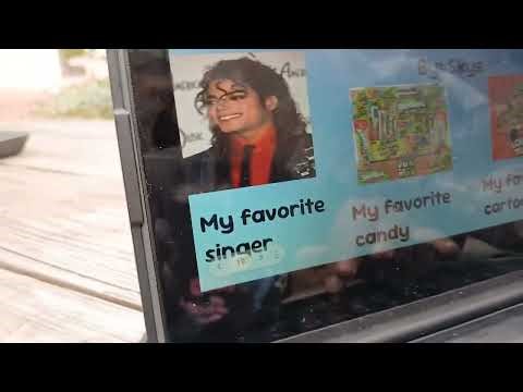 Michael jackson fan girl🦉on her computer slides