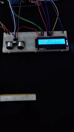 Ultrasonic Sensor + LCD Arduino Project | Real-Time Distance Measurement in CM 📏🚀 DIY Build