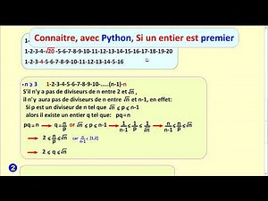 Nombre premiers avec Python