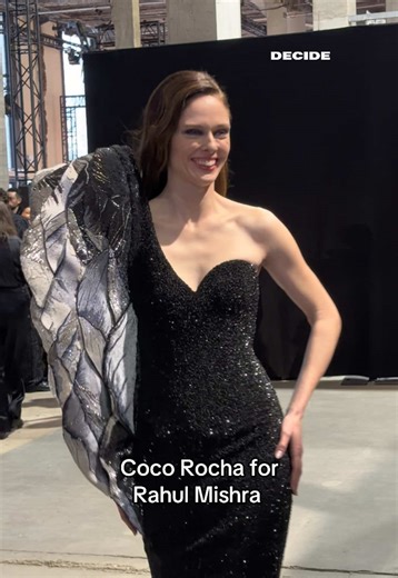 Coco Rocha for Rahul Mishra Couture @Coco Rocha #rahulmishra #hautecouture #cocorocha #parisfashionweek #couture