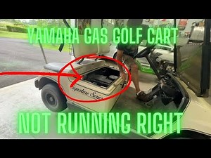 Yamaha Golf Cart Not Running Right. Clean Carburetor, throttle Cable seized? Go Faster? How To fix!