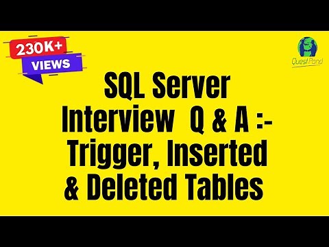 Triggers, Insert and Delete Tables in SQL Server | SQL Server Interview Questions & Answers
