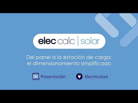 Descubra elec calc SOLAR: del panel fotovoltaico a la estación de carga, un solo software