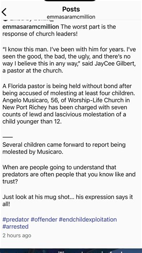 Florida Pastor arrested for 😡 and pastors are covering for him! What do you think?