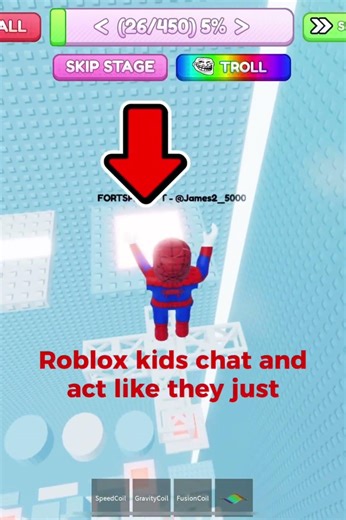 The difference between Roblox kids and Fortnite kids #viral #fortnite #roblox #funny
