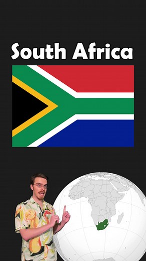 Learn about the flag of South Africa! 🇿🇦 #southafrica #flag #history #geography #education #learnontiktok #fyp #foryoupage #diversity #africa #capetown #johannesburg #reels #shorts #nelsonmandela #equality