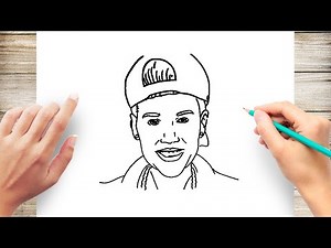 How to Draw Justin Bieber Step by Step for Kids