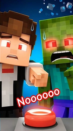 Red Button goes wrong 😰 Minecraft Shorts #minecraft #minecraftshorts #viral #views