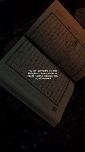 You can’t control the test… but you can control the response 🤍🤲✨#islam #allah #dua