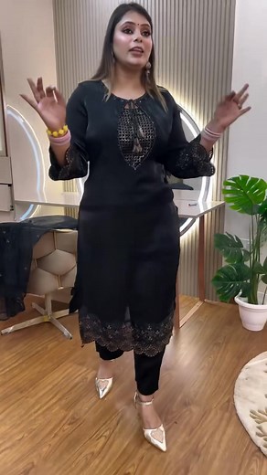 4K views | Booking numbers 9065125000,9266644485 Shimmer tissue fabric 3 pc suit set with all hand work & cut work with culottes with organza dupatta 38-46,book now For more information & queries,Follow our Instagram page﫶 Our instagram page link https://www.instagram.com/aarfacreations?igsh=MXEwb3dwajczNW96OA== #Aarfa #kurti #premium #quality #insta #new #arrivals #buy #now | Aarfa Creations | Facebook