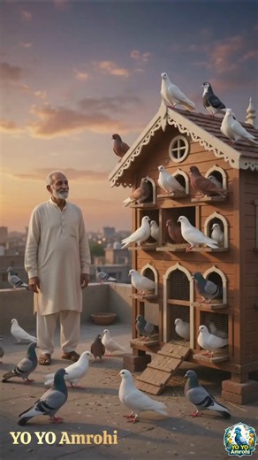 An Old Man's Dream Fancy Pigeon House #Kabutarbaazi #FancyPigeons #PigeonHouse #PigeonLoft #OldMan