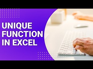 How to Use the UNIQUE Function in Excel | Remove Duplicates with Excel's UNIQUE Function 🔥Excel Tips
