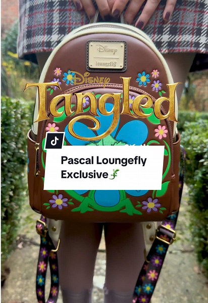 Pascal Loungefly Backpack: Charm from Tangled