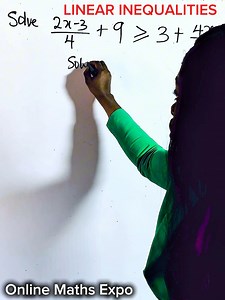 Linear Inequality | Step-by-step guide #maths #mathviral #viralmaths #onlinemaths #viralfacebookvideo #algebra | Online Maths Expo