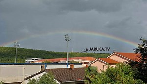Duga se nadvila iznad reflektora širokobriješke Pecare - Jabuka.tv