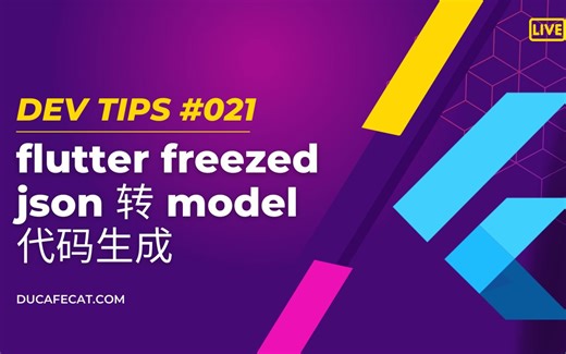 Flutter freezed json 转 model 代码生成 | 猫哥