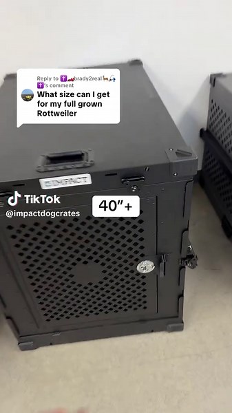 Replying to @✝️🏎️brady2real🦌🎣✝️ we most commonly see a full grown Rottweiler 80-100lbs in our 40” .