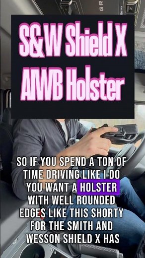 The Best Smith & Wesson Shield X AIWB Holster For Comfort and Concealment when you're driving