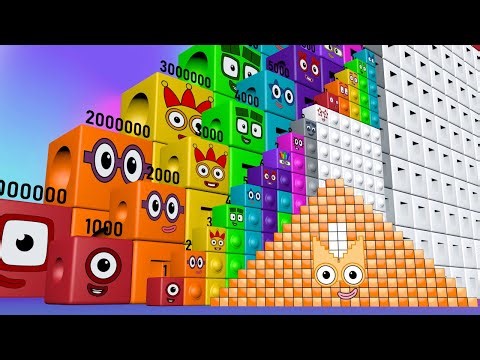 Numberblocks Step Squad 210 21,000 1,000,000 25,000,000 BIGGEST Learn to Count Numbers Patterns