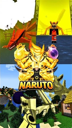 Minecraft Naruto Kurama Mode |Mod Showcase #minecraft #naruto #kurama #kyuubi #anime #narutouzumaki